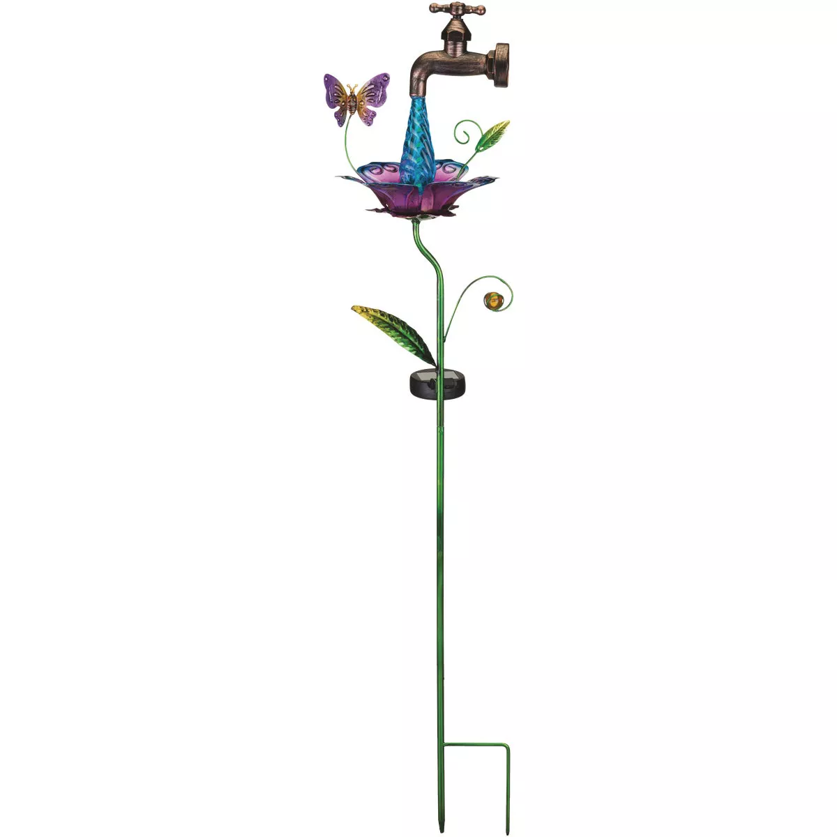 Regal Art & Gift 36 In. Butterfly Waterdrop LED Solar Stake Light