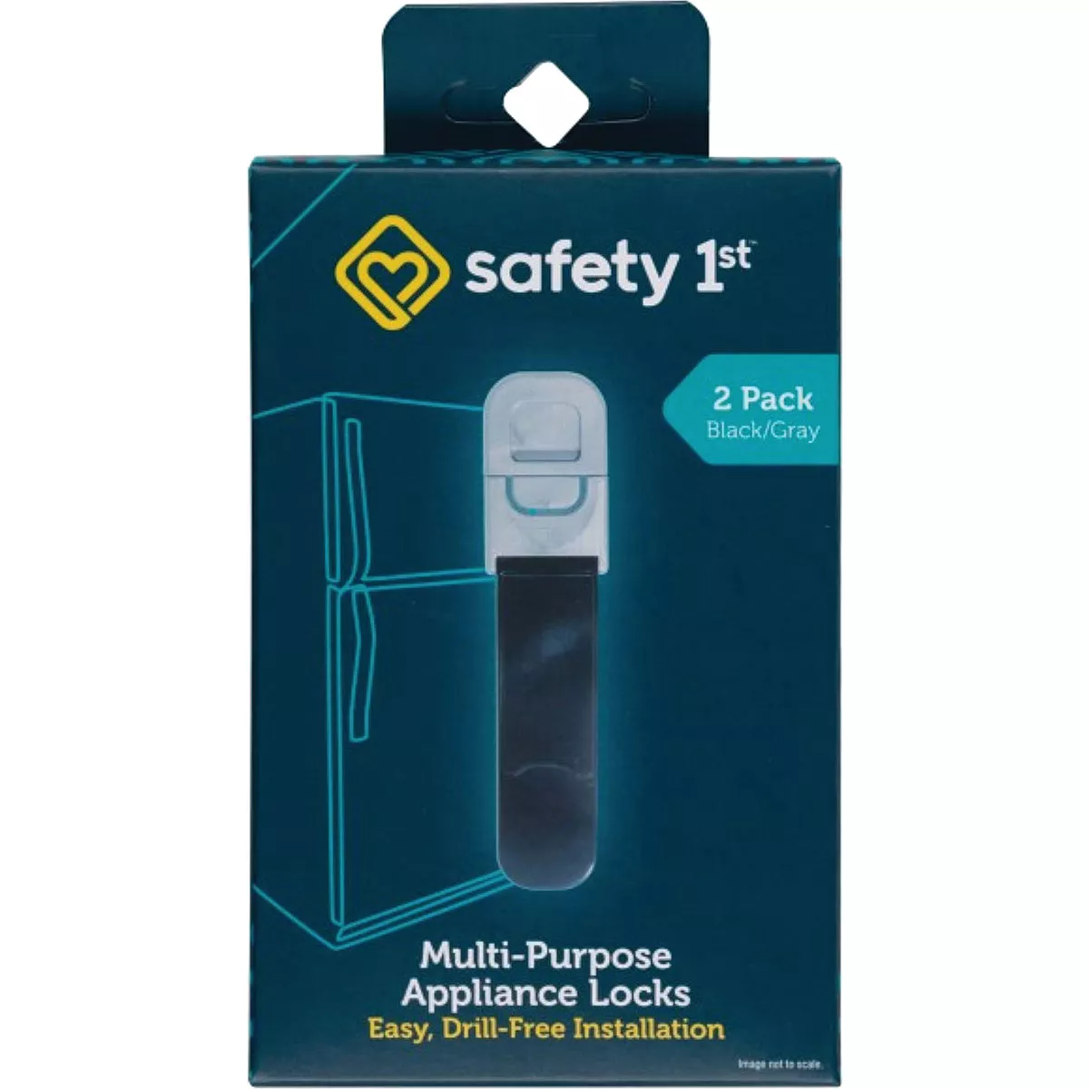 Safety 1st Multi-Purpose Black Appliance Lock (2-Pack)