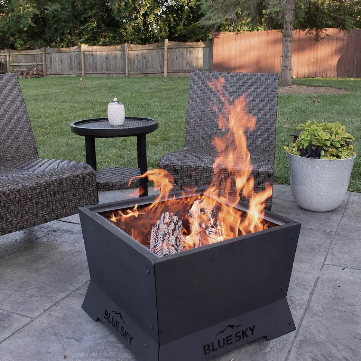 Blue Sky 22 In. Square Wood Smokeless Fire Pit - photo 3