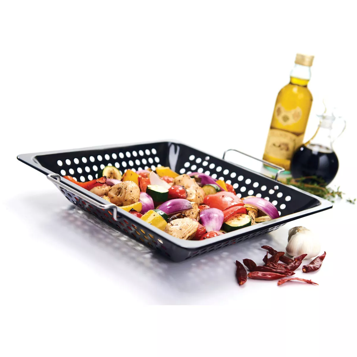 GrillPro 12 In. x 12 In. Non-Stick Gourmet Wok - photo 2