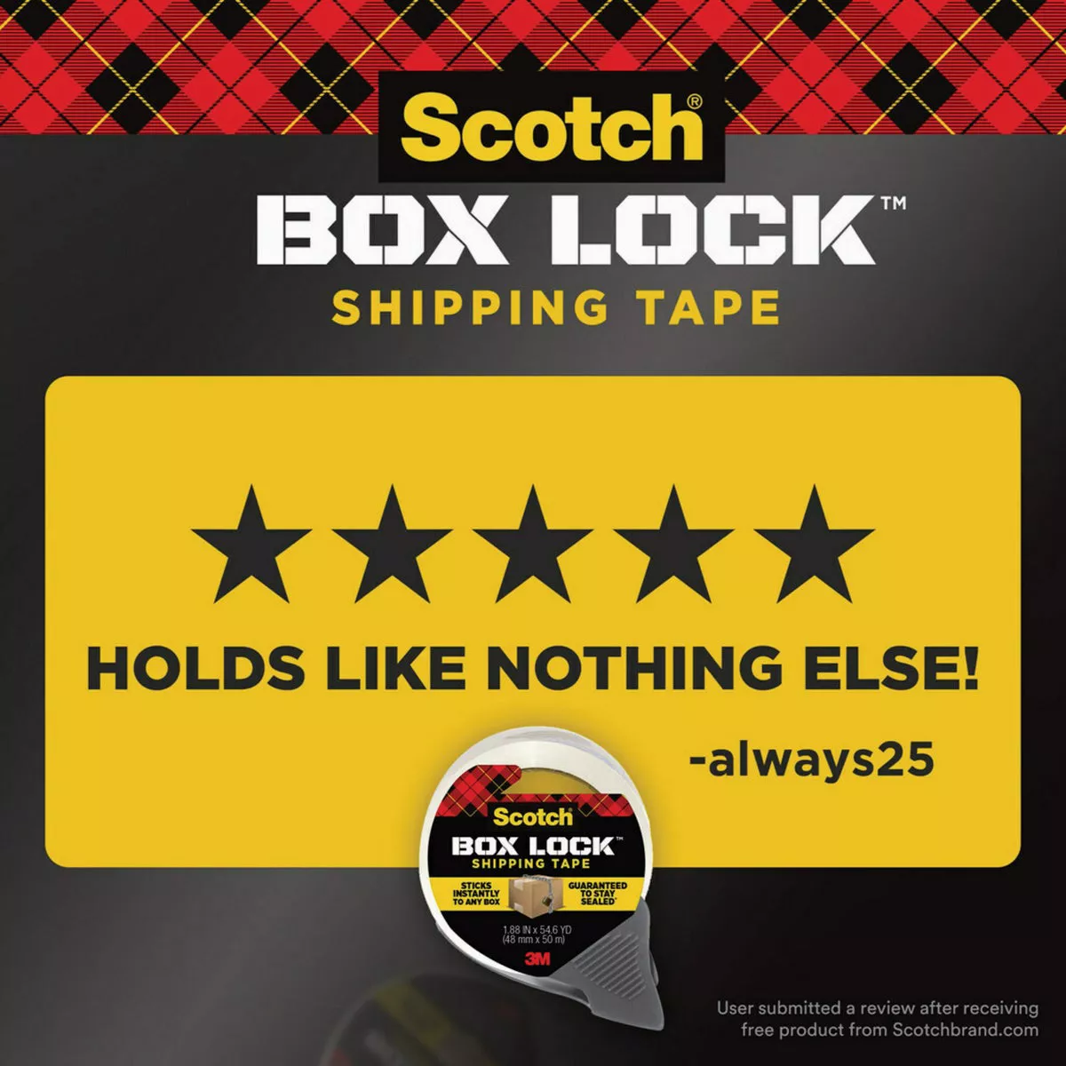Scotch Box Lock 1.88 In. x 22.2 Yd. Clear Shipping Packaging Tape - photo 4
