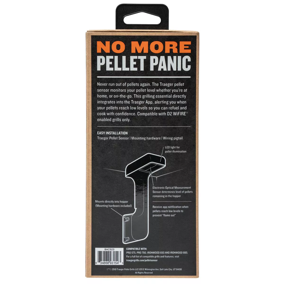 Traeger Pro 575 & 780/Ironwood 650 & 885 Grill Pellet Sensor - photo 3