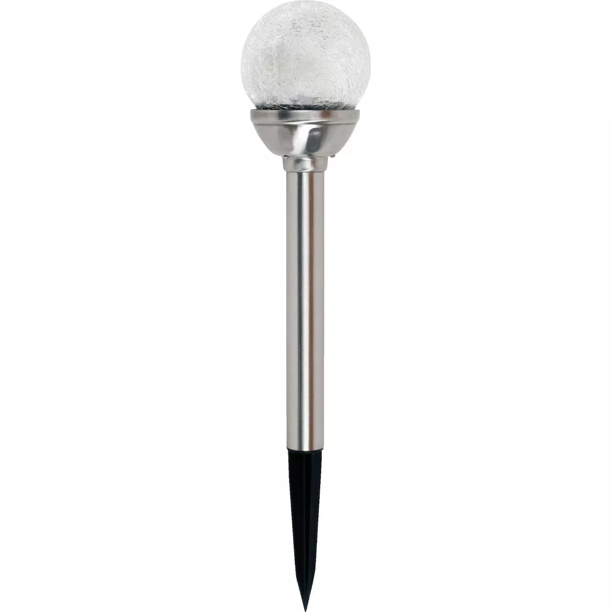 Moonrays 15 In. Crackle Glass Ball Solar Stake Light - photo 3