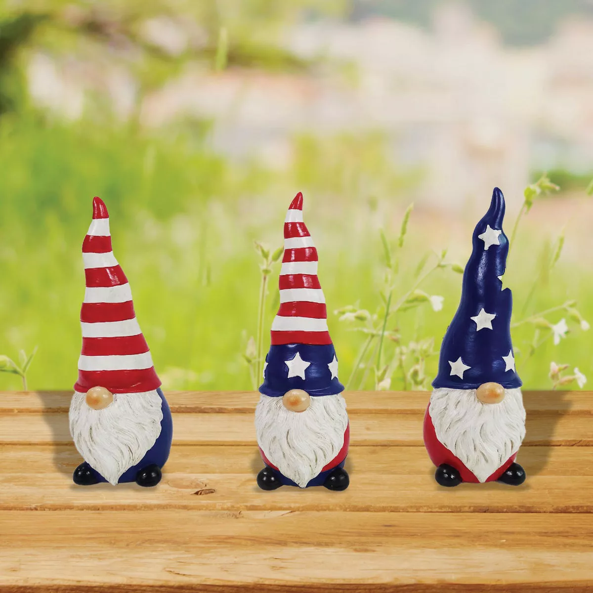 Alpine 8 In. H. Polyresin Patriotic Americana Gnome Statue - photo 2