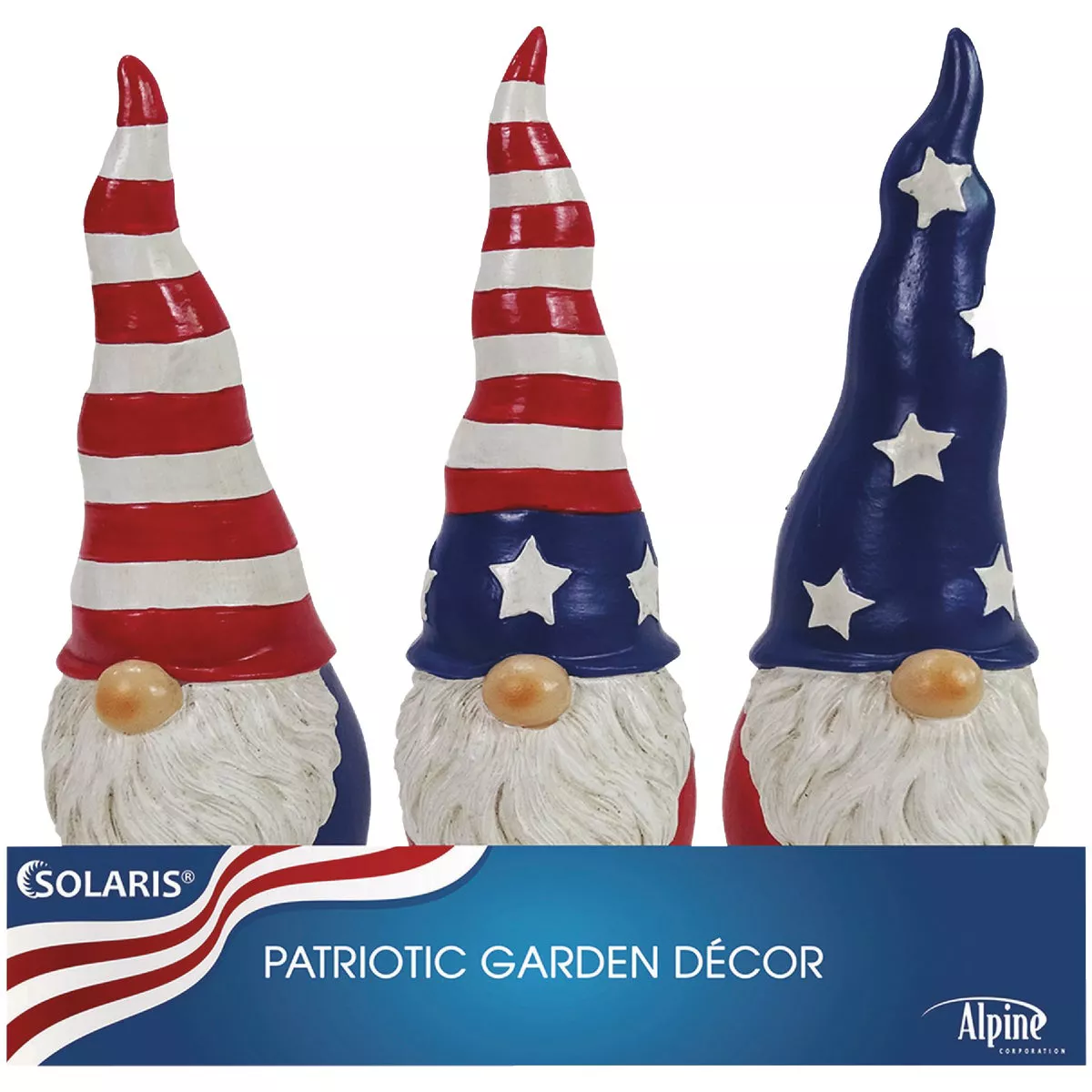 Alpine 8 In. H. Polyresin Patriotic Americana Gnome Statue - photo 3