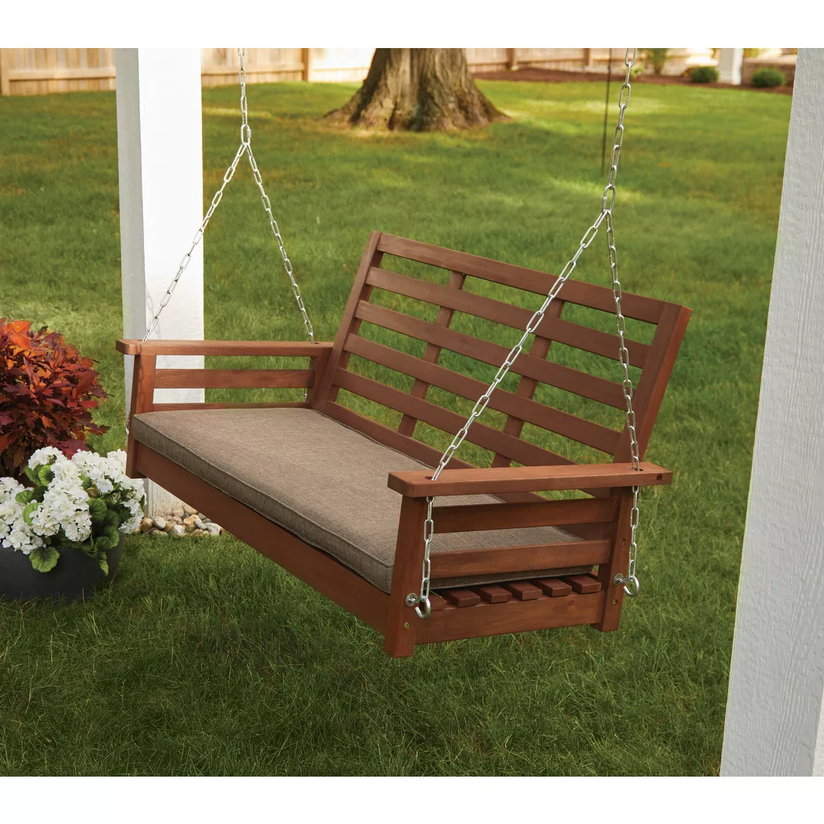 Jack Post 51 In. W. x 23.5 In. H. x 24 In. D. Indonesian Hardwood Porch Swing - photo 3