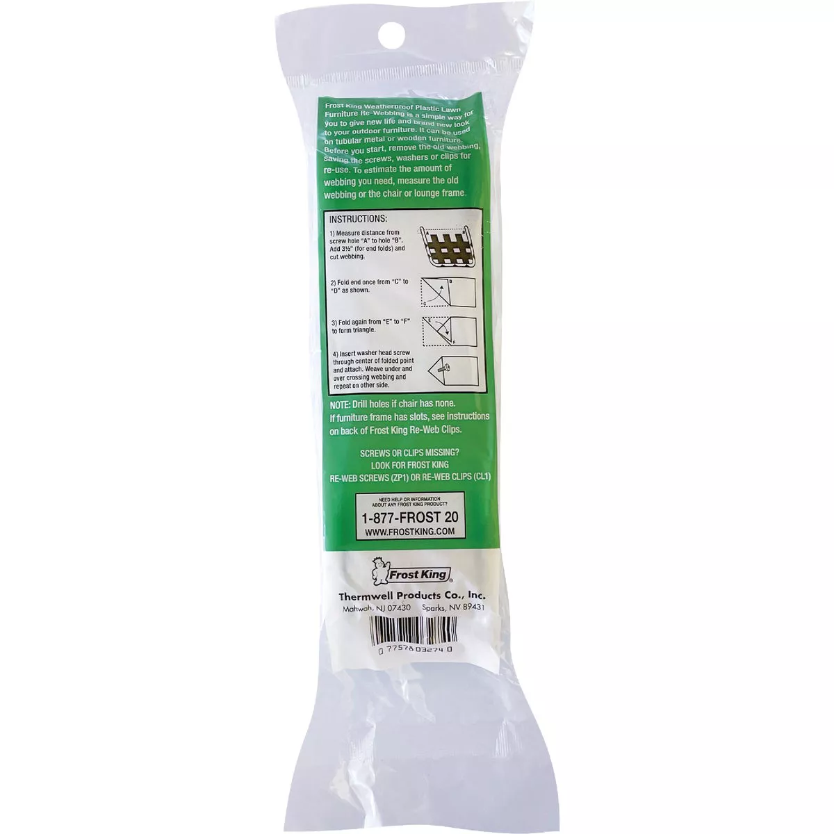 Frost King Blue 39 Ft. L. Outdoor Chair Webbing - photo 4