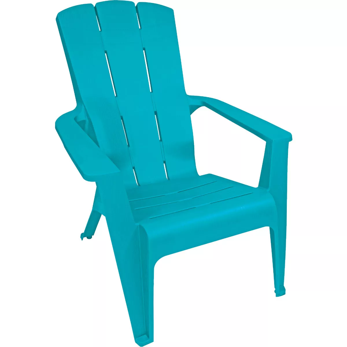 Gracious Living Intense Teal Resin Contour Adirondack Chair