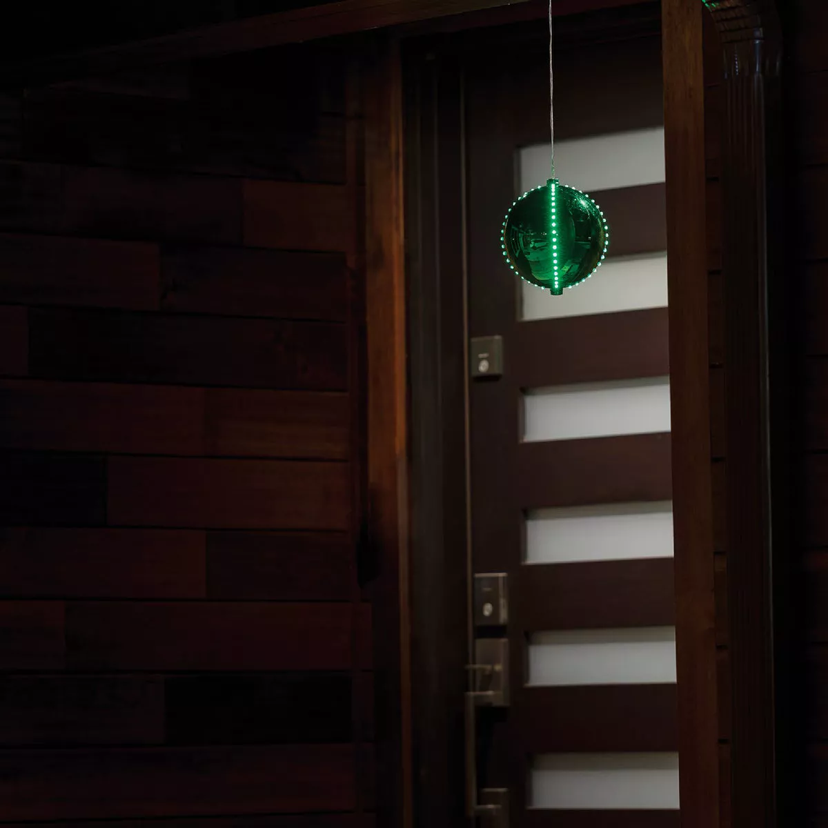 Alpine 7 In. Green Chasing LED Ball Christmas Ornament - photo 2