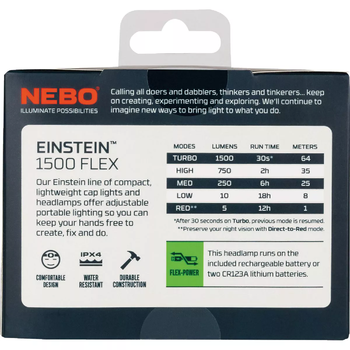 Nebo Einstein Flex 1500 Lm. LED Rechargeable Headlamp - photo 3