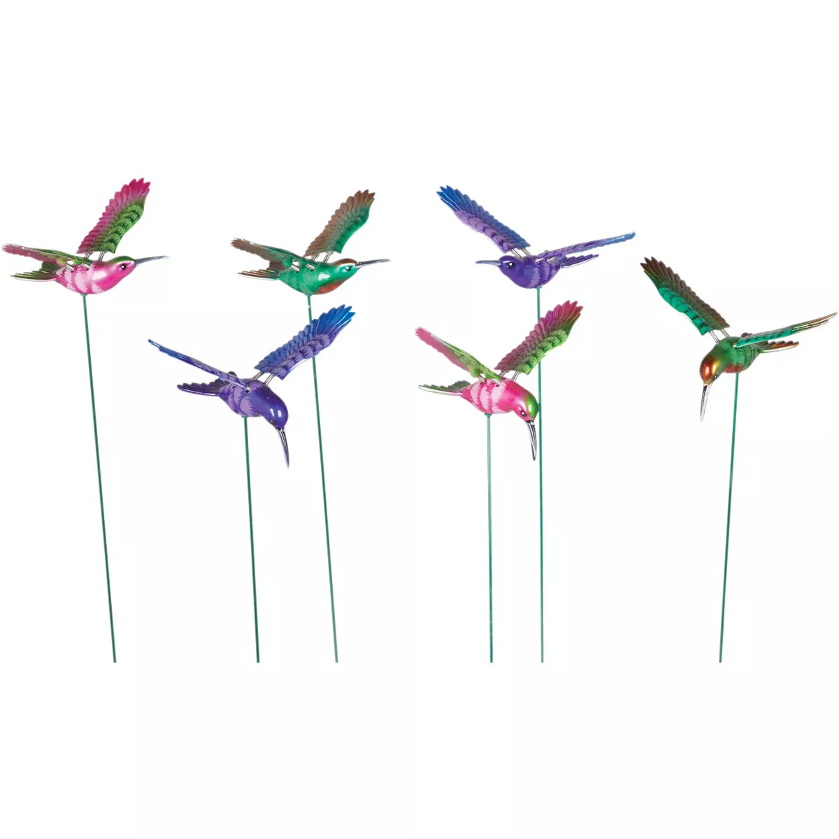 Exhart WindyWings 15.5 In. H. Plastic Hummingbird Garden Stake