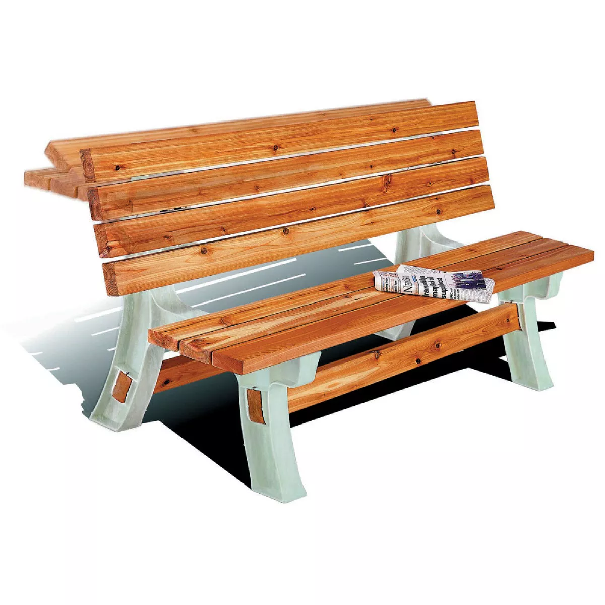 Hopkins Polyethylene Convertible Table - photo 3