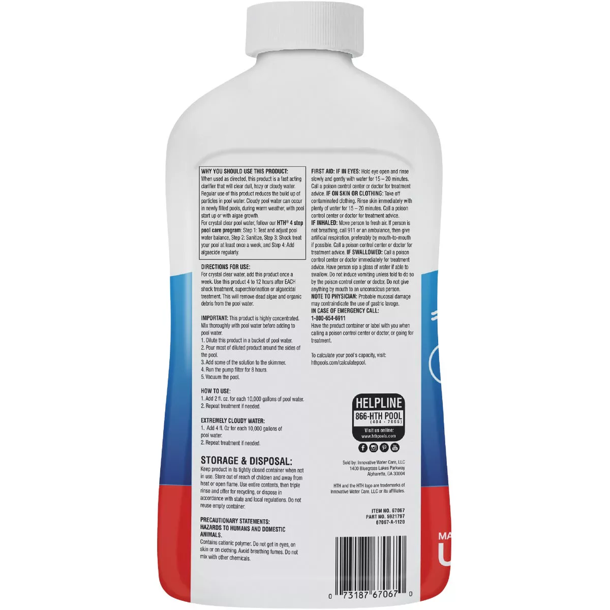 HTH Pool Care 1 Qt. Liquid Clarifier Advanced - photo 2