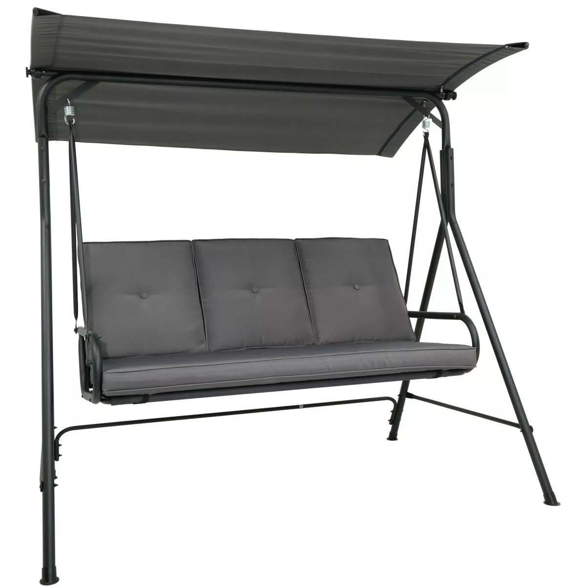 Outdoor Expressions 3-Person Patio Swing with Canopy - photo 5