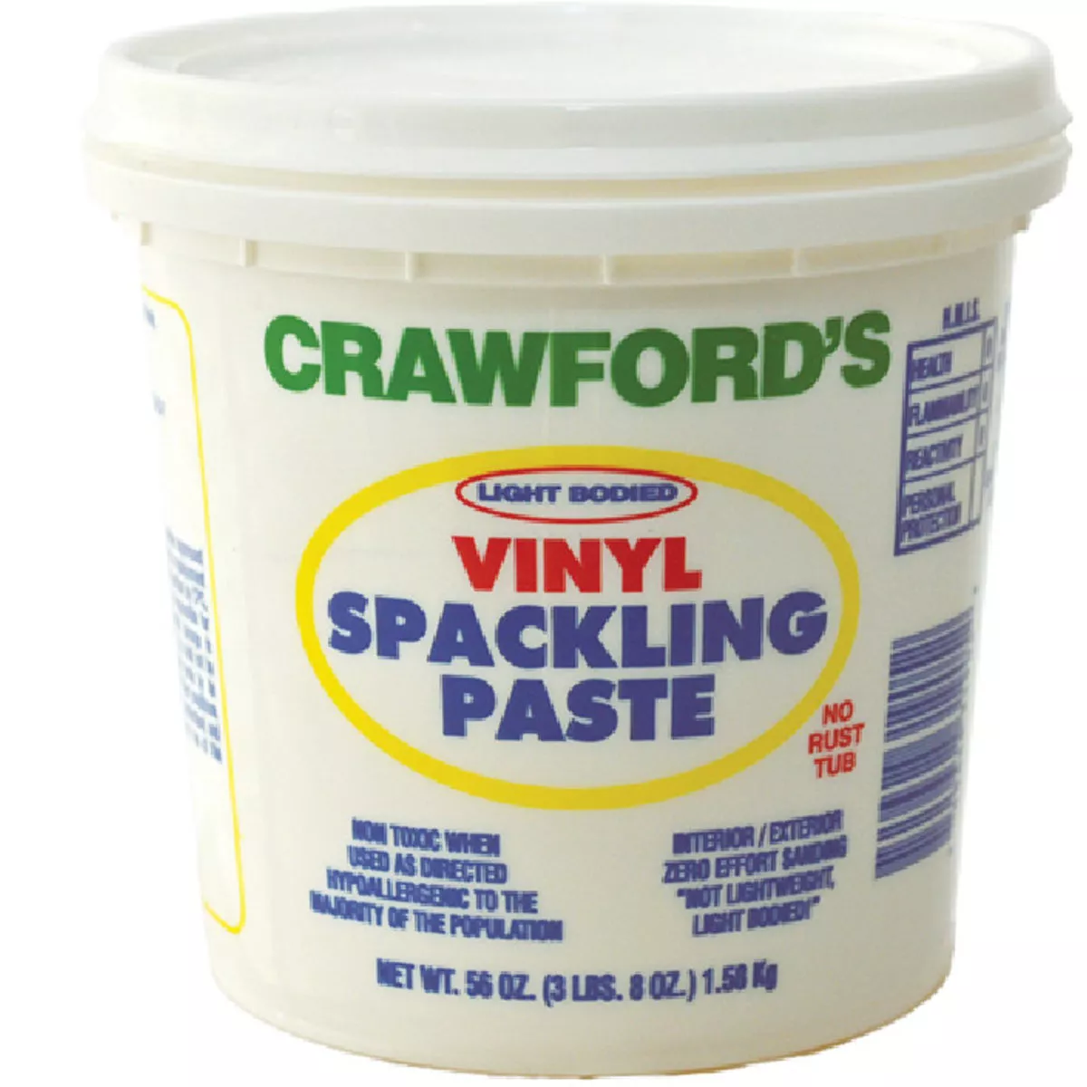 Crawford's Free 1 Qt. General Purpose Vinyl Spackling, 082-727