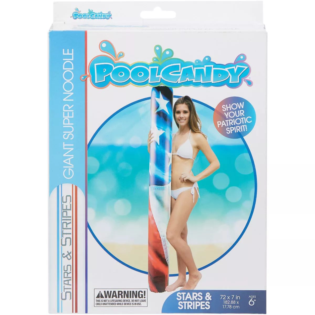 PoolCandy Stars & Stripes 72 In. Super Noodle Water Toy - photo 5