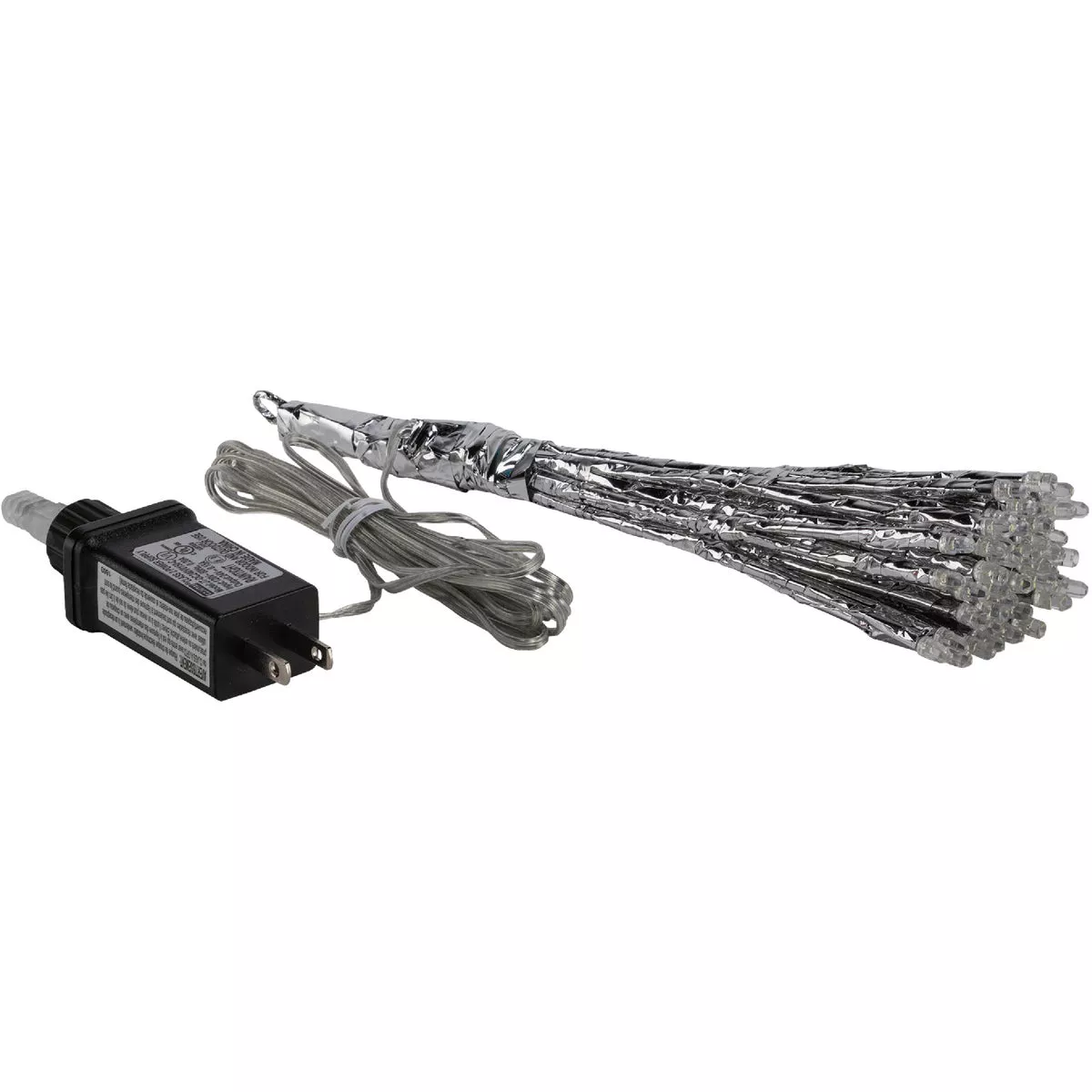 Alpine 10 In. LED 48-Bulb Cool White Hanging Twig Snowflake Ornament Light Decoration - photo 3