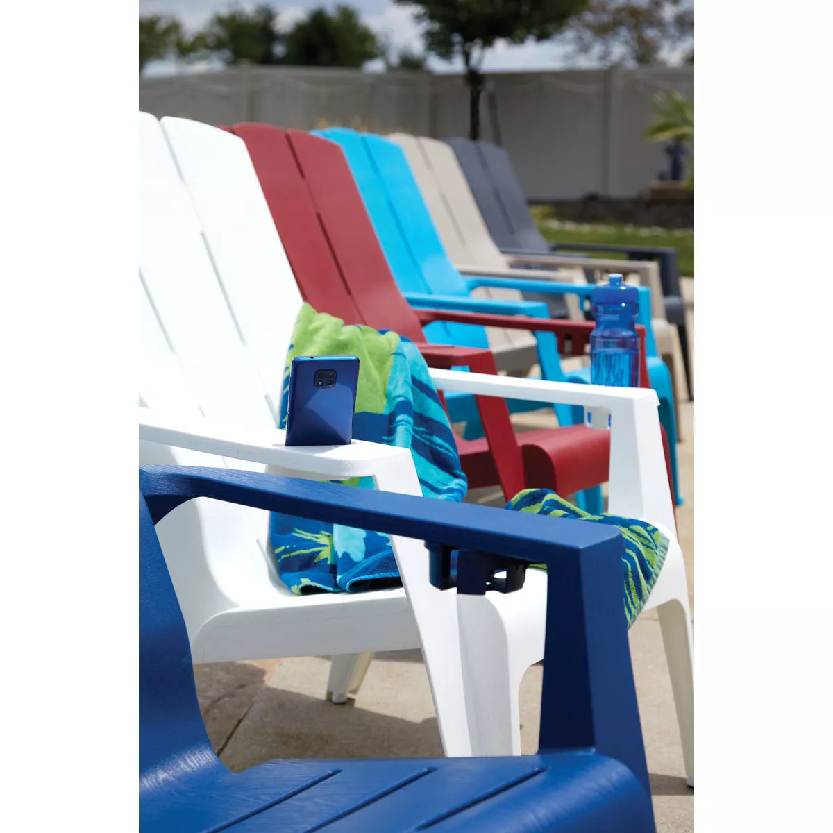 Gracious Living Flat Gray Deluxe Contour Adirondack Chair - photo 5