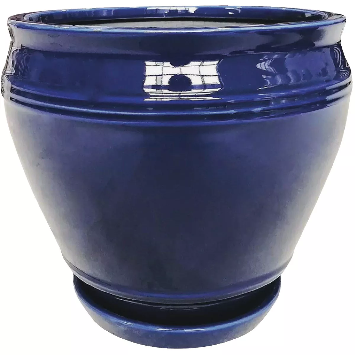 Southern Patio Collins 6 In. Ceramic Blue Planter