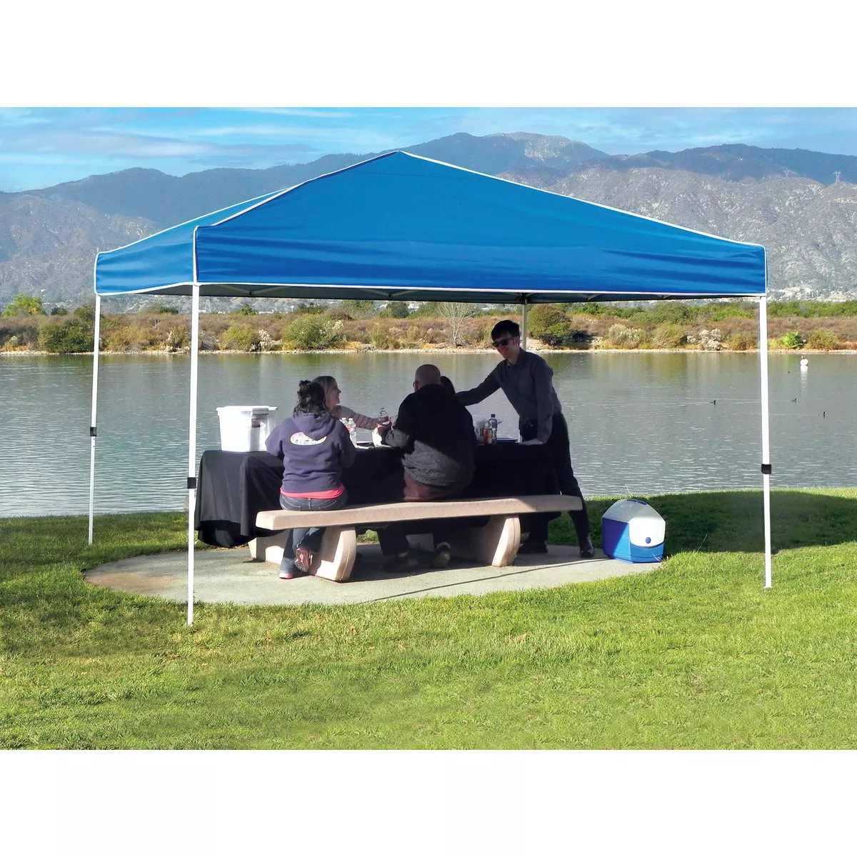 Z-Shade USA Everest 12 Ft. x 12 Ft. Blue Polyester Canopy - photo 3