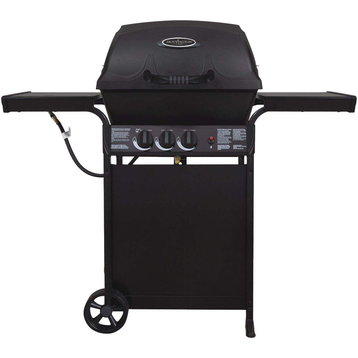 Huntington 2-Burner LP Gas Grill with Side Burner
