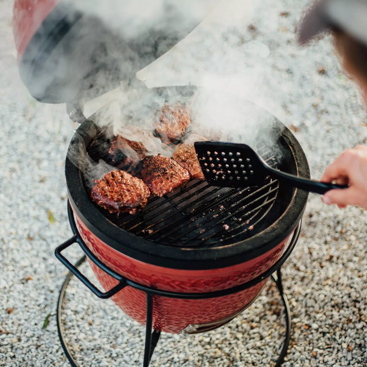 Kamado Joe Jr. 13.5 In. Blaze Red Ceramic Charcoal Grill - photo 3