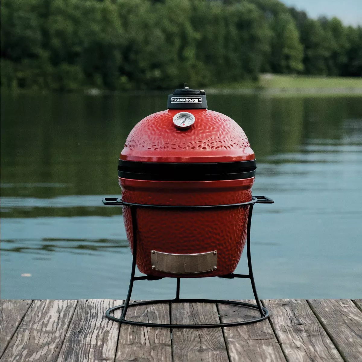 Kamado Joe Jr. 13.5 In. Blaze Red Ceramic Charcoal Grill - photo 5
