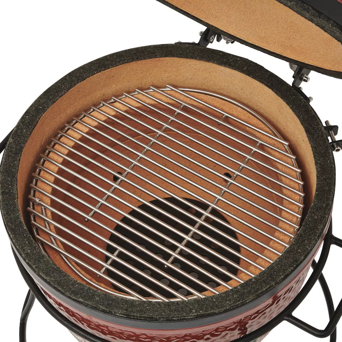 Kamado Joe Jr. 13.5 In. Blaze Red Ceramic Charcoal Grill - photo 6
