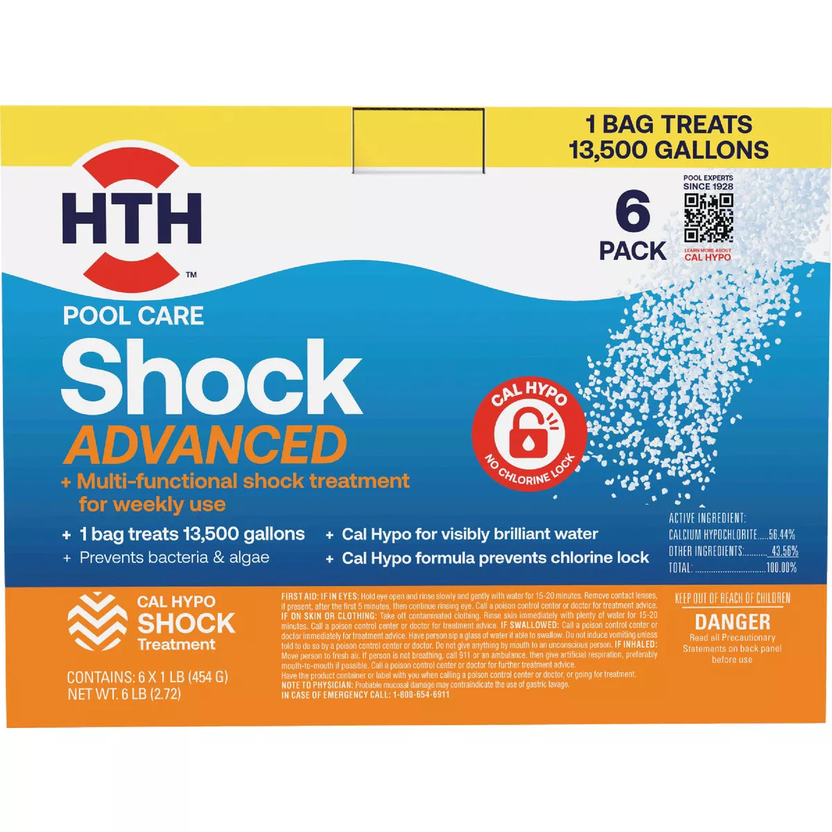 HTH Pool Care 1 Lb. Shock Advanced Granule (6-Pack)