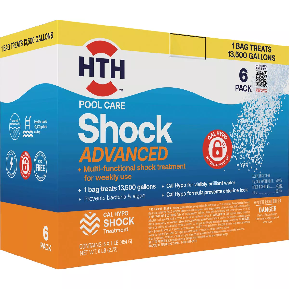 HTH Pool Care 1 Lb. Shock Advanced Granule (6-Pack) - photo 2