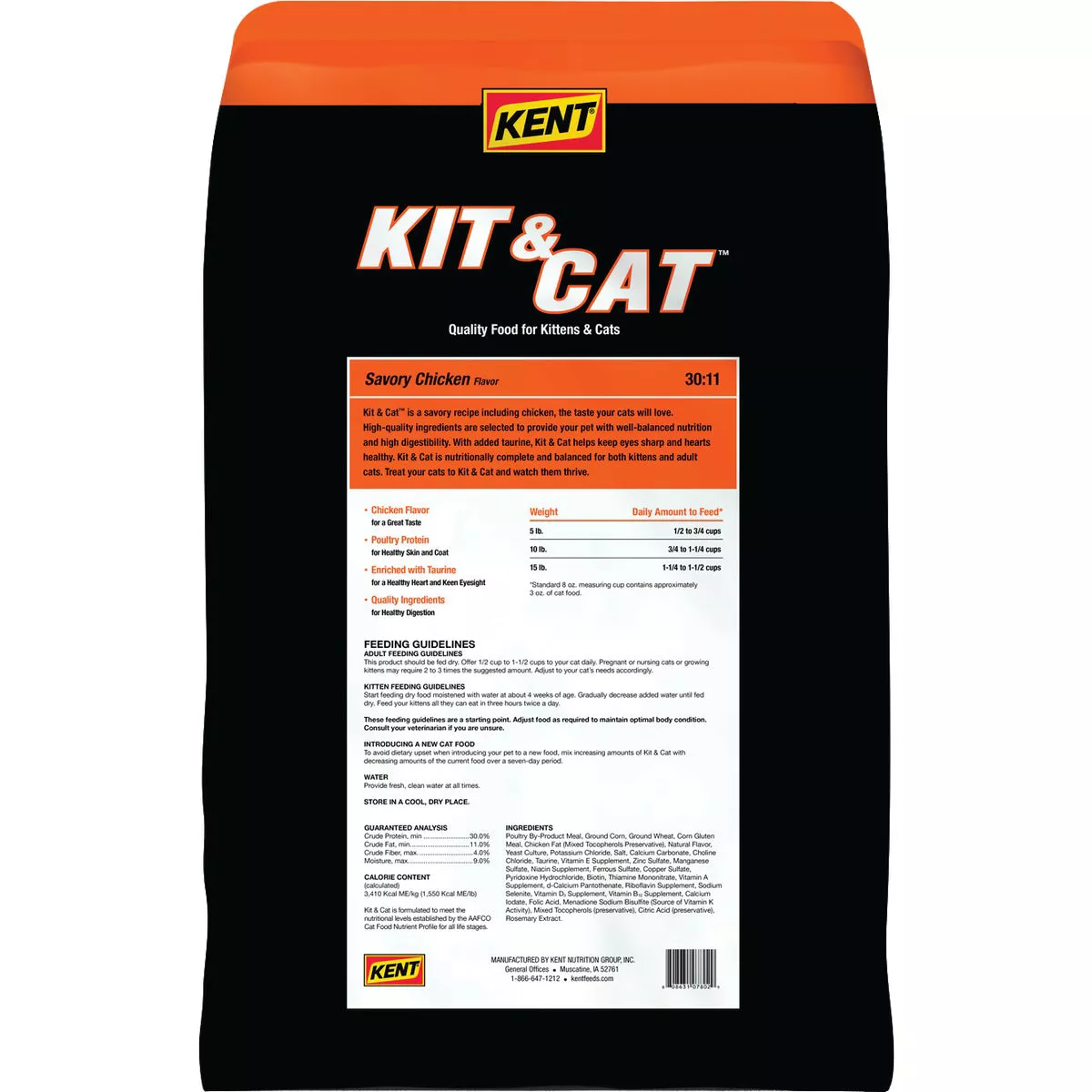 Kent Kit & Cat 20 Lb. All Ages Dry Cat Food - photo 2