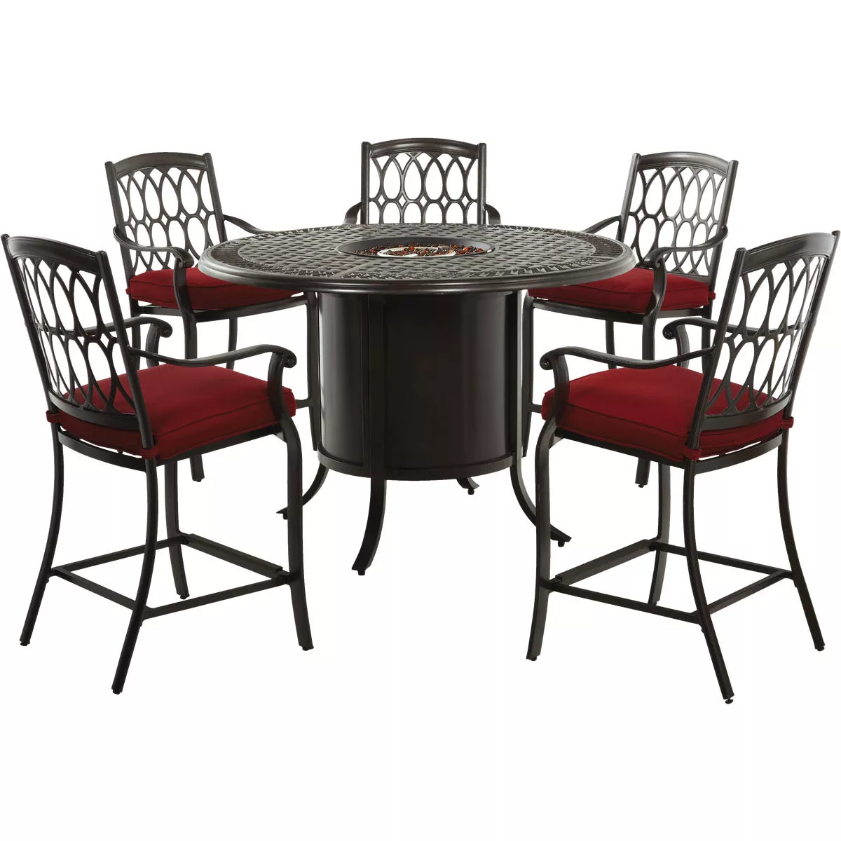 Outdoor Expressions Dondero 6-Piece Aluminum High Dining Set