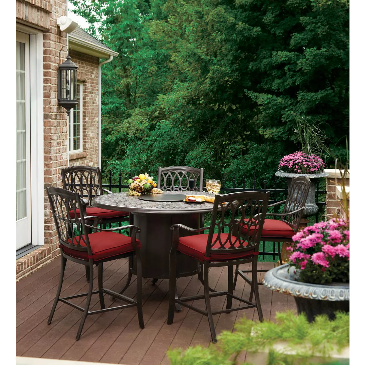Outdoor Expressions Dondero 6-Piece Aluminum High Dining Set - photo 3