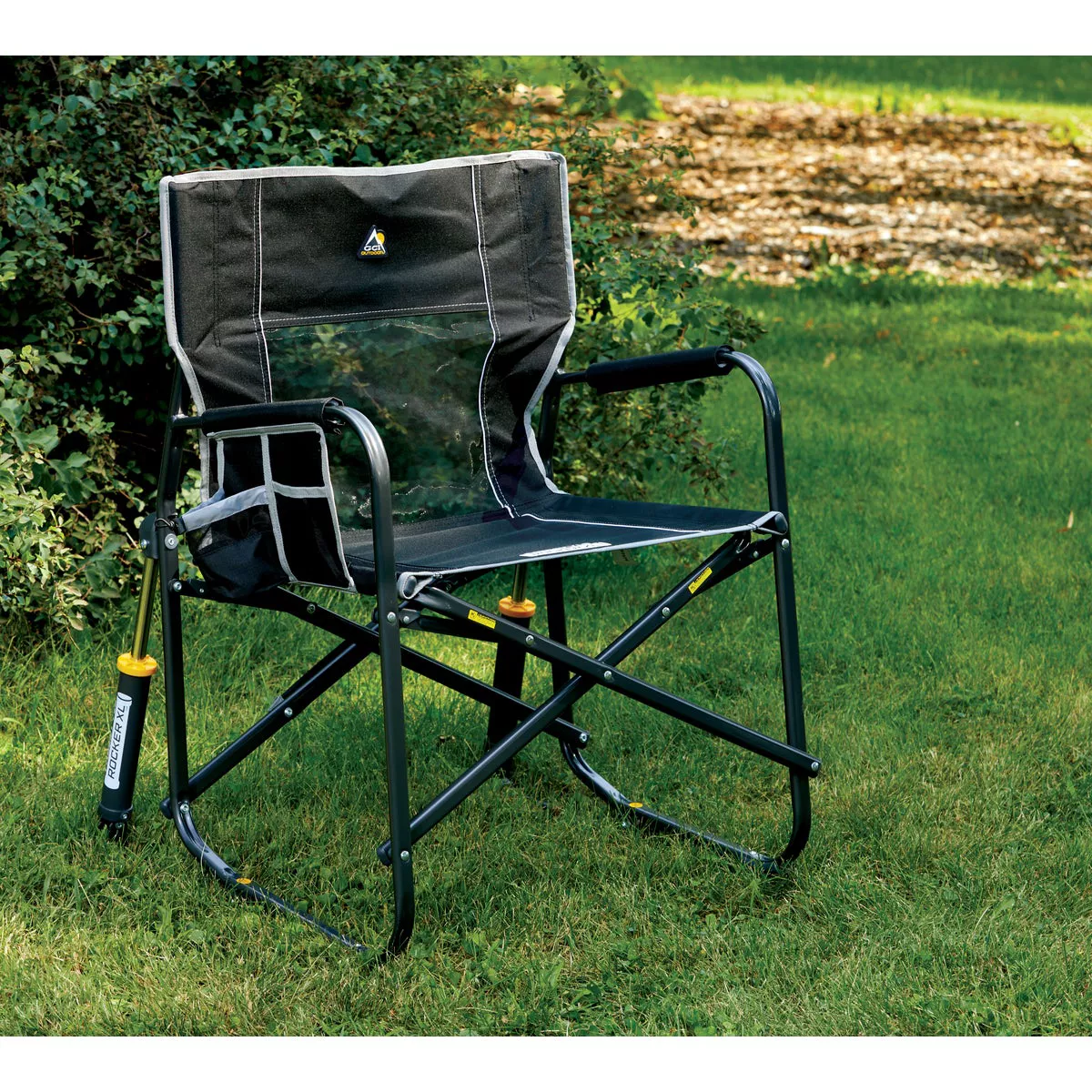 GCI Outdoor Freestyle Black PVC-Backed Polyester Powder-Coated Steel XL Folding Rocker - photo 6