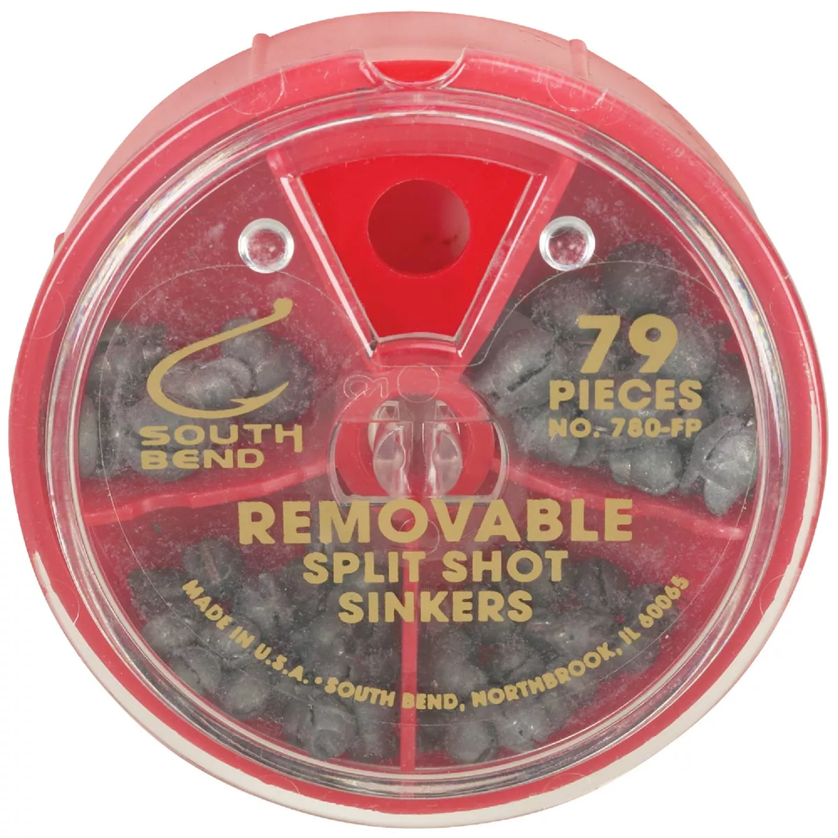 SouthBend 79-Piece Removable Split Shot Sinker Kit Assortment