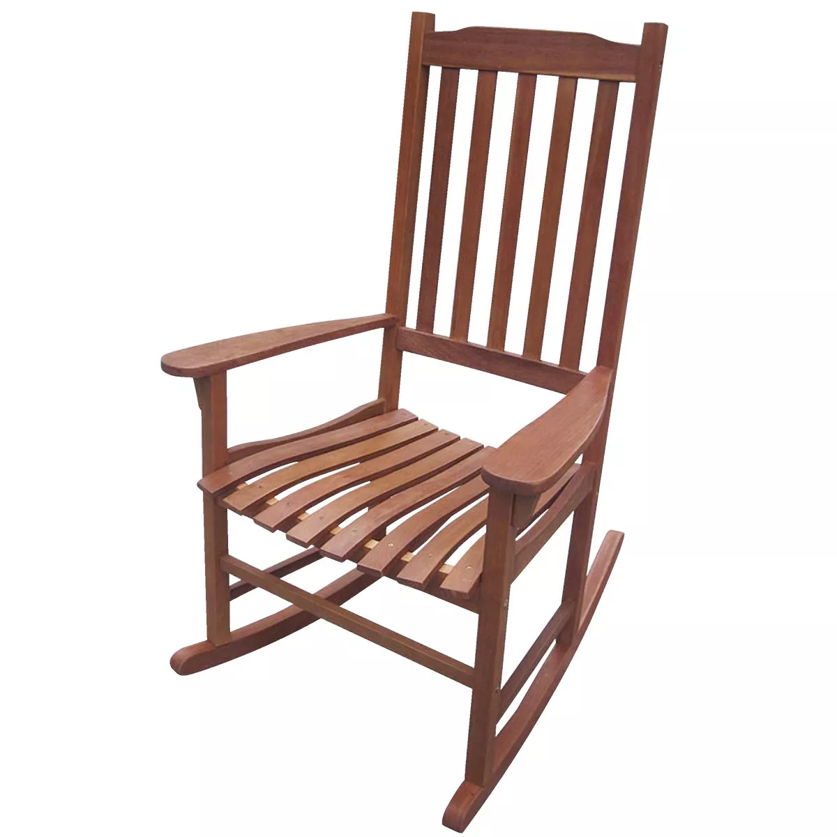 Northbeam Traditional Oil Stained Acacia Wood Porch Rocker Chair | True ...