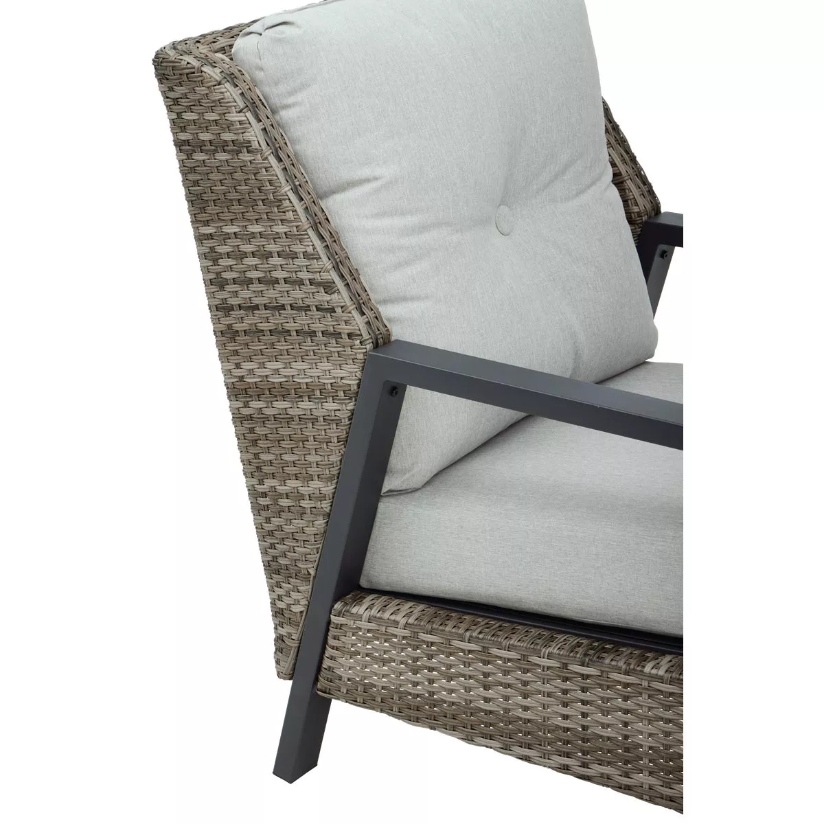 Outdoor Expressions 4-Piece Wicker Chat Set with PFAS-Free Fabric - photo 6