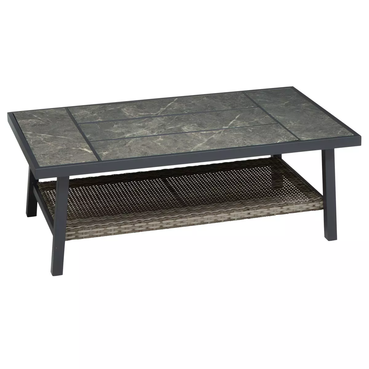 Outdoor Expressions 4-Piece Wicker Chat Set with PFAS-Free Fabric - photo 7