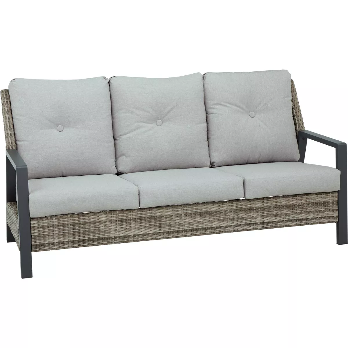 Outdoor Expressions 4-Piece Wicker Chat Set with PFAS-Free Fabric - photo 8