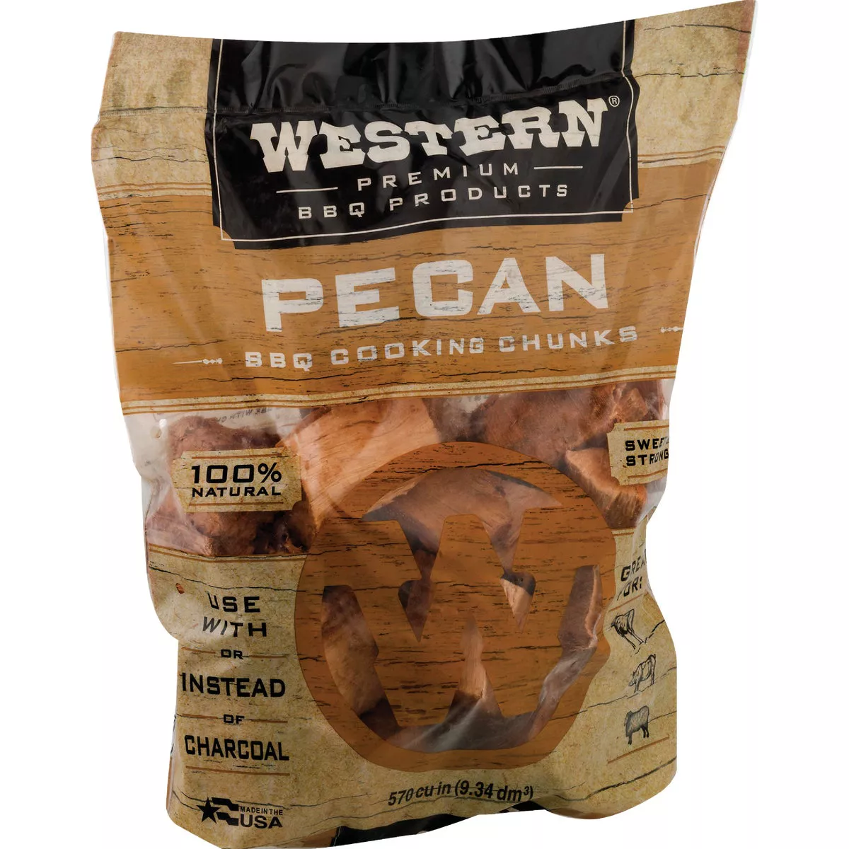 Western 500 Cu. In. Pecan Wood Smoking Chunks - photo 2