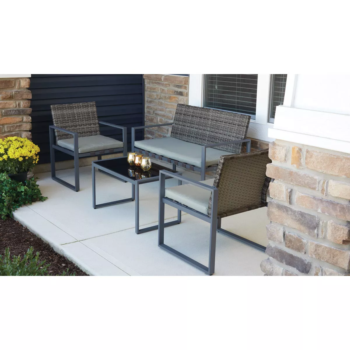 Outdoor Expressions Metro 4-Piece Chat Set - photo 3