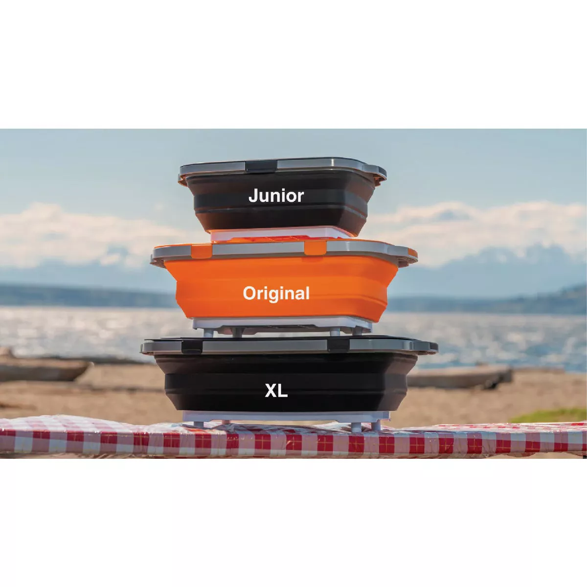 Drip EZ XL Orange 22.5 In. L. x 16.25 In. W. x 5.5 In. D. Collapsible BBQ Prep Tub - photo 4