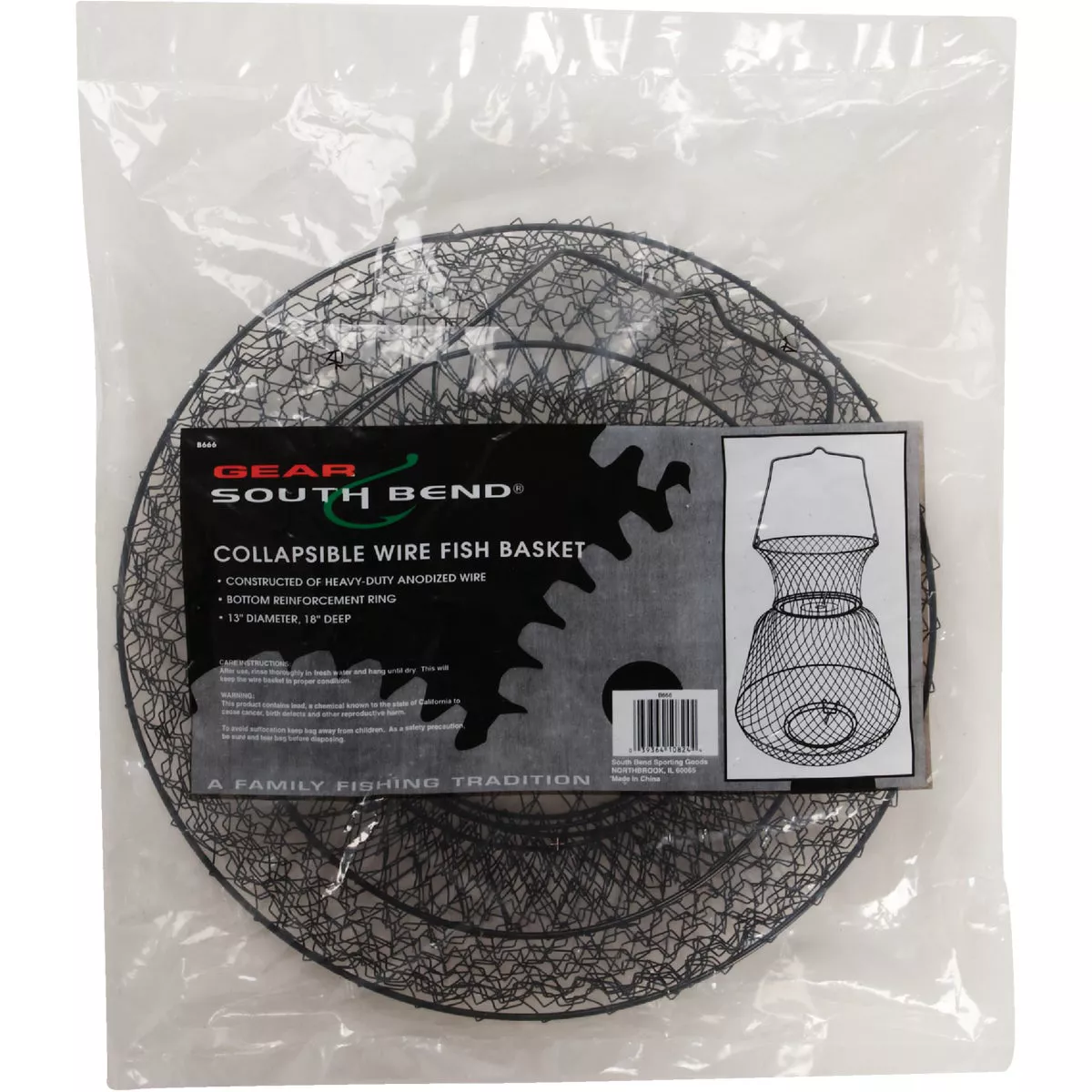SouthBend 18 In. D. x 13 In. Dia. Wire Fish Basket - photo 2
