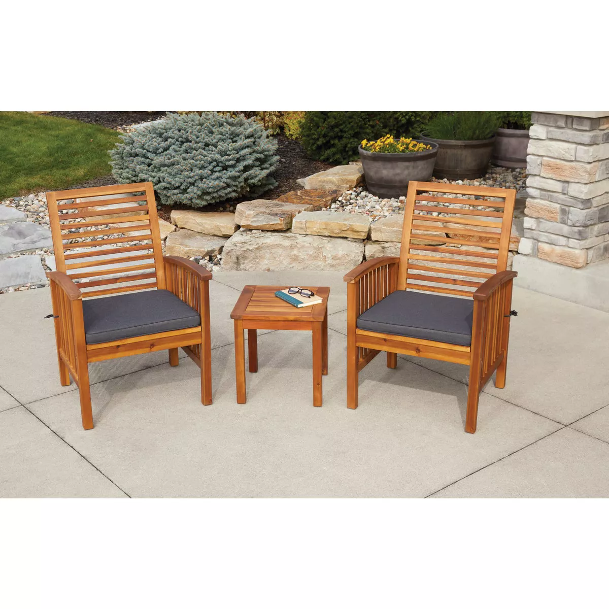 Leigh Country Sequoia Collection 3-Piece Patio Chat Set - photo 2