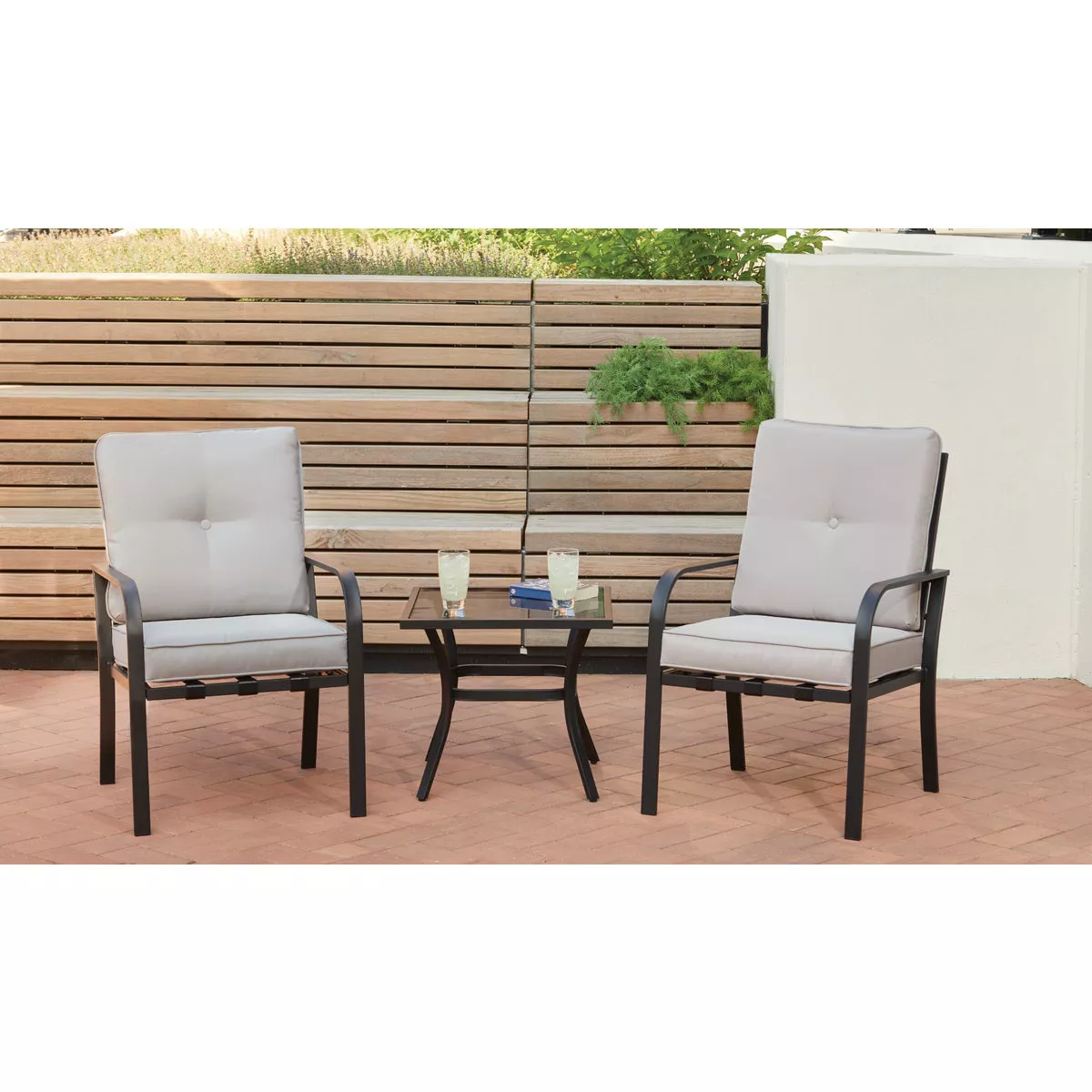 Outdoor Expressions 3-Piece Cushioned Chat Set - photo 6