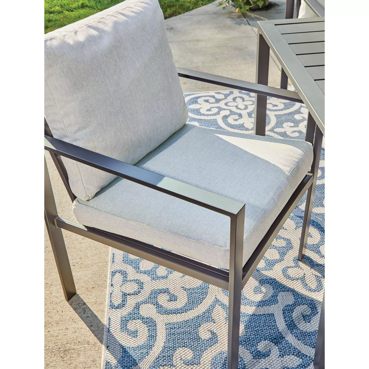 Outdoor Expressions 5-Piece Steel Frame Cushioned Dining Set - photo 10