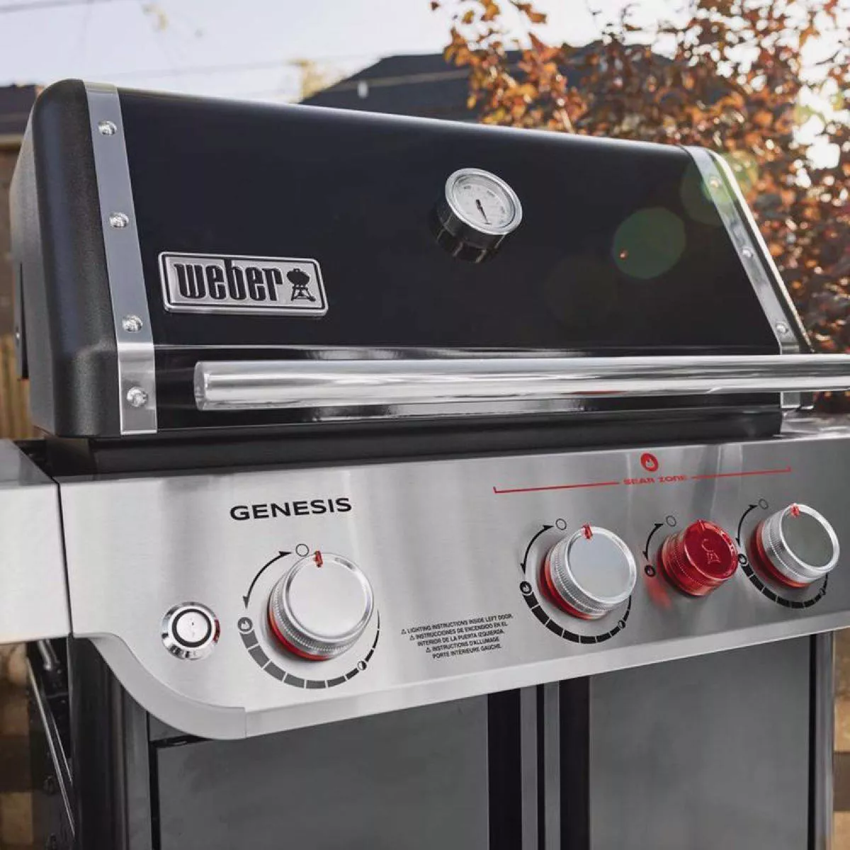 Weber Genesis E-325 3-Burner Natural Gas Grill, Black - photo 8