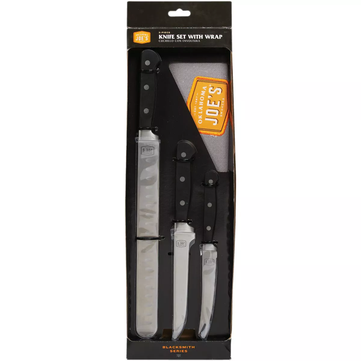 Oklahoma Joe's Blacksmith Stainless Steel 3-Piece BBQ Knife Set & Case - photo 2