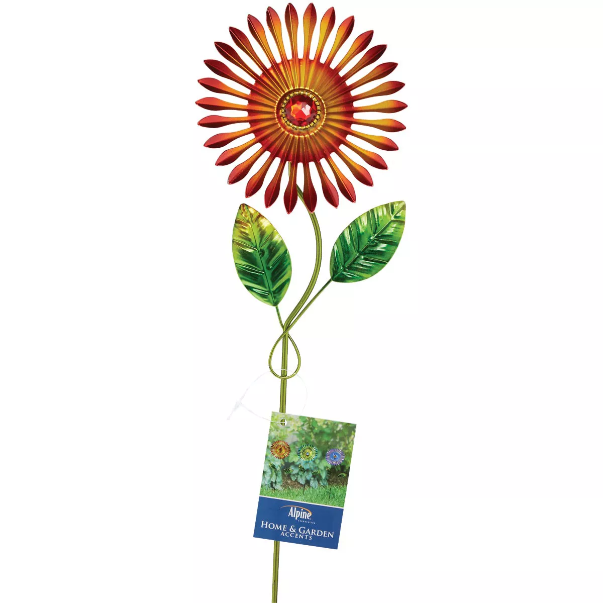 Alpine 16 In. H. Colorful Metal Flower Pot Stake - photo 2