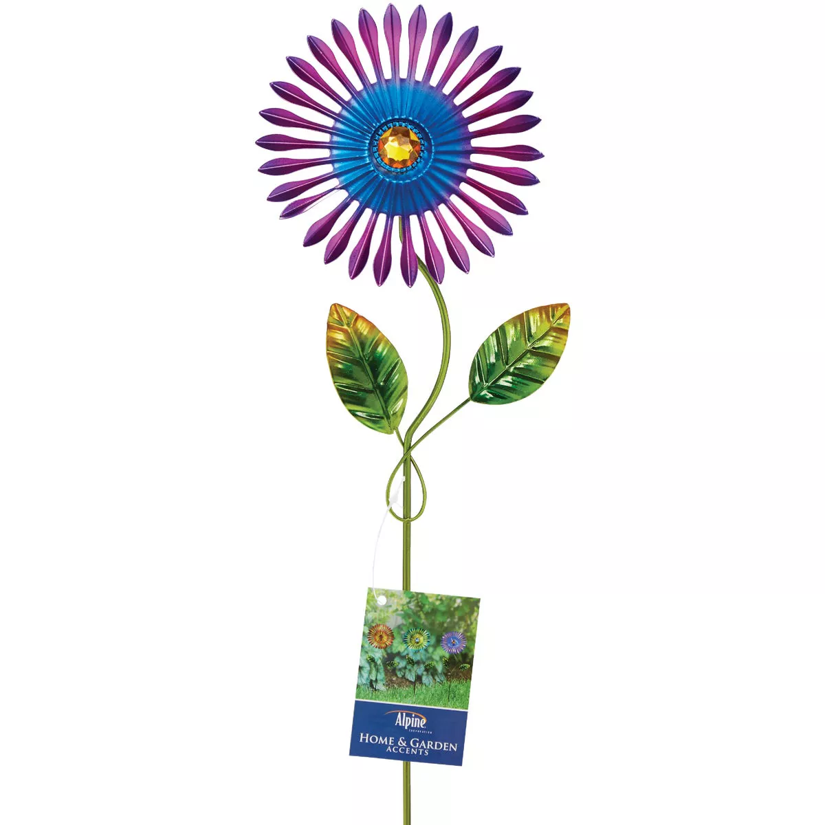 Alpine 16 In. H. Colorful Metal Flower Pot Stake - photo 3